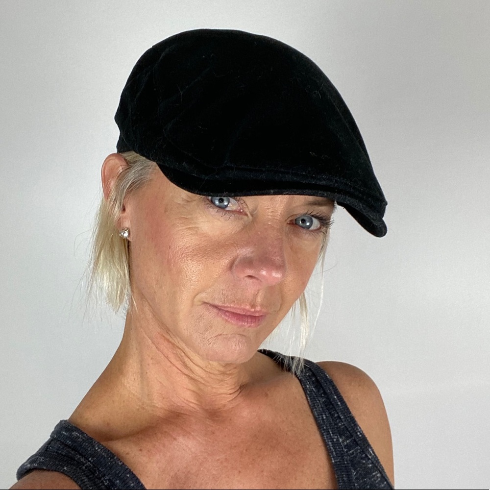 Harley Davidson Flat Cap Black